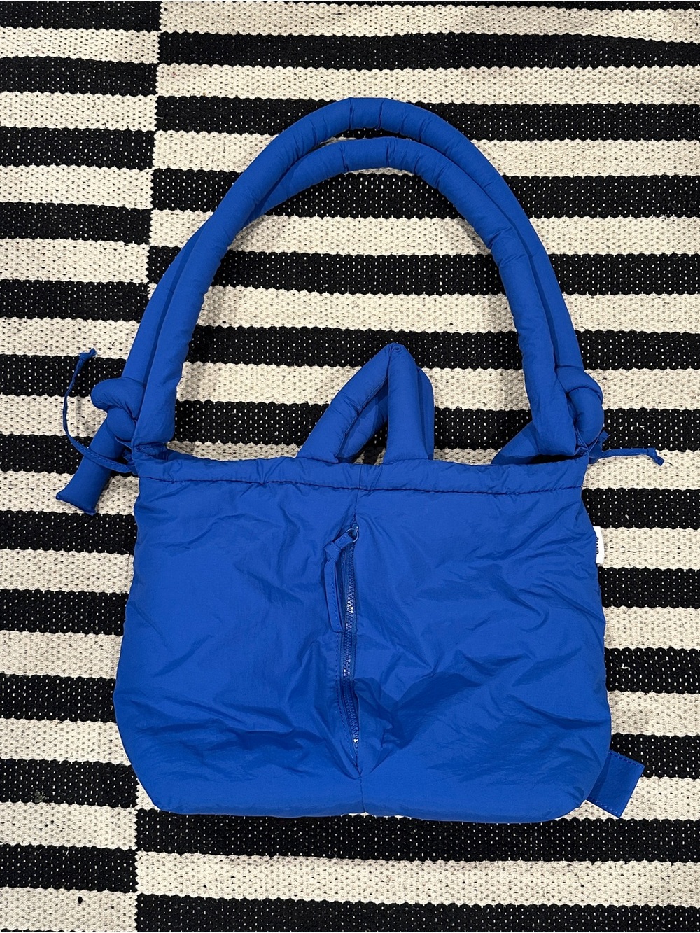 Olend Blue Puffer Tote Bag - Unisex - Never used